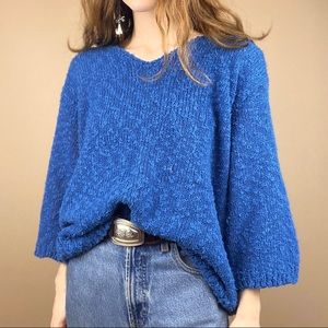 Vintage Blue Long Sleeve Sweater